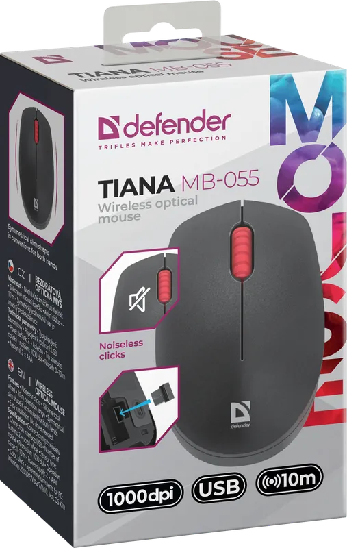 Defender - Juhtmeta optiline hiir Tiana MB-055