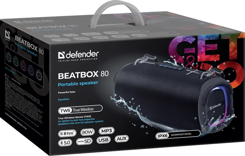 Defender - Kaasaskantav kõlar Beatbox 80