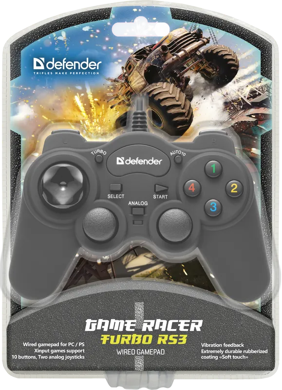 Defender - Juhtmega mängupult Game Racer Turbo RS3