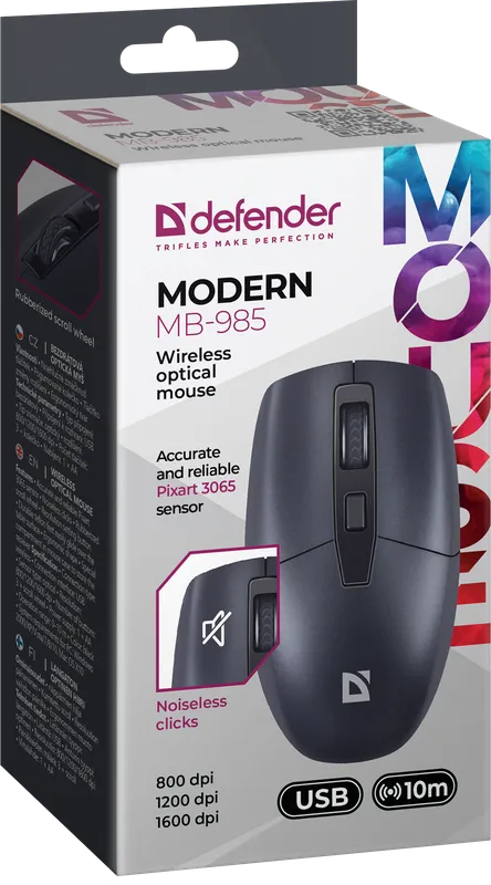 Defender - Juhtmeta optiline hiir Modern MB-985