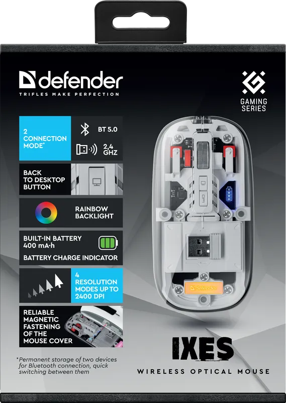 Defender - Juhtmeta optiline hiir Ixes MM-999