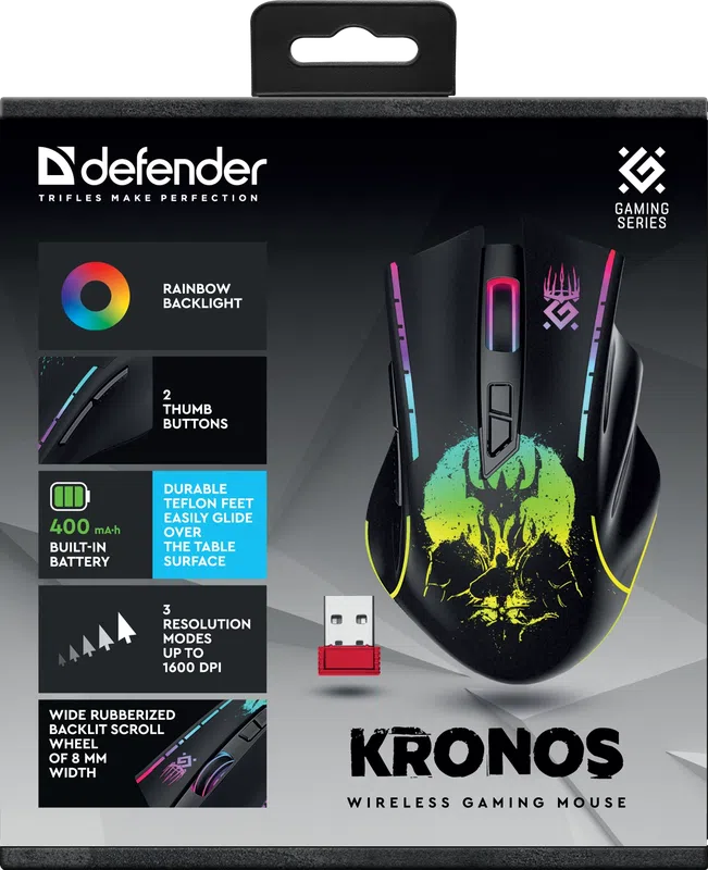 Defender - Juhtmeta mänguhiir Kronos GM-695