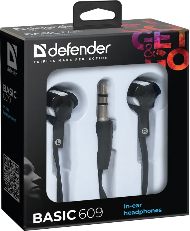 Defender - Kõrvasisesed kõrvaklapid Basic 609
