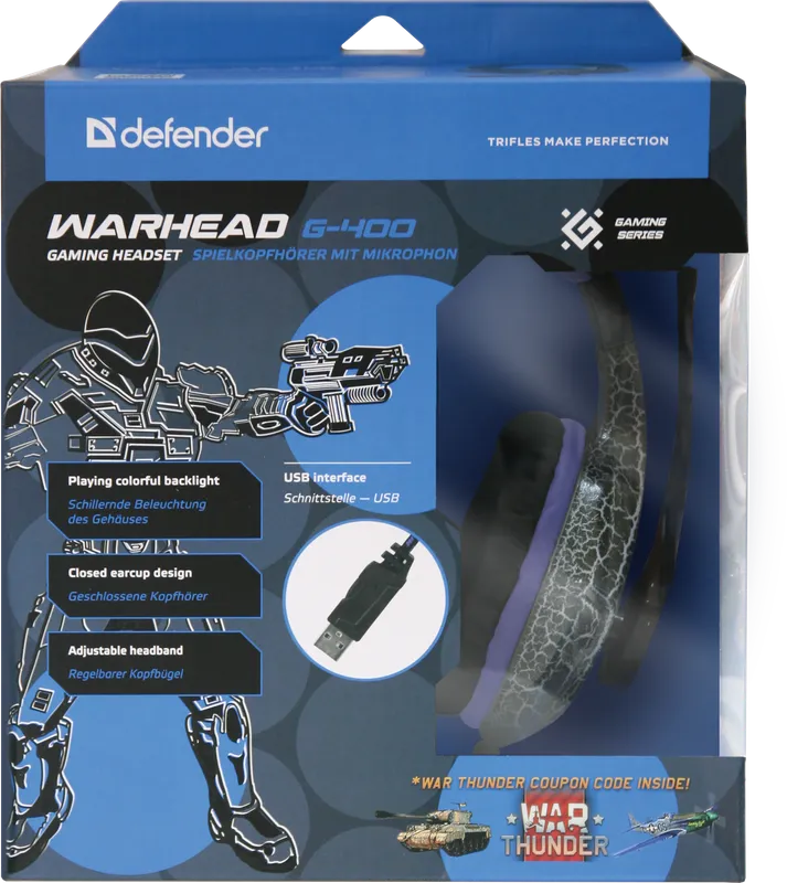 Defender - Mängupeakomplekt Warhead G-400