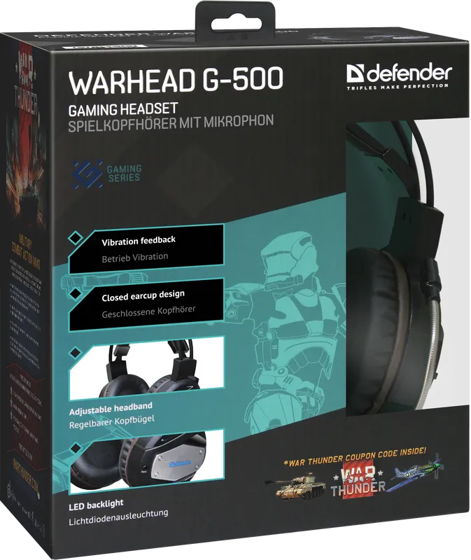 Defender - Mängupeakomplekt Warhead G-500