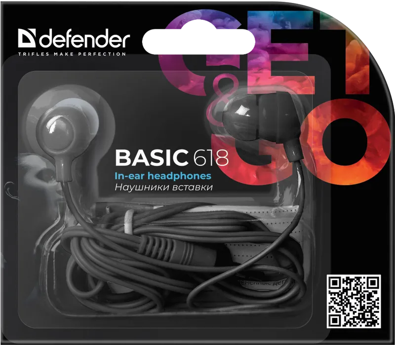 Defender - Kõrvasisesed kõrvaklapid Basic 618