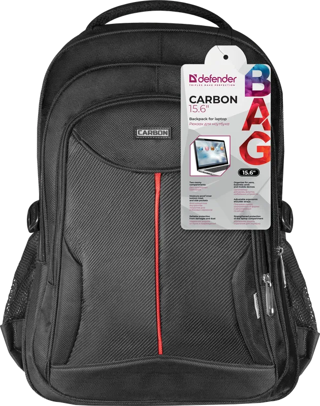 Defender - Seljakott sülearvuti jaoks Carbon 15.6'