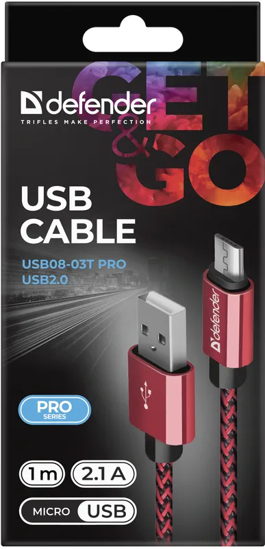 Defender - USB-kaabel USB08-03T PRO USB2.0