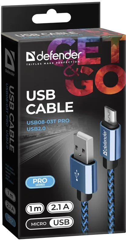 Defender - USB-kaabel USB08-03T PRO USB2.0
