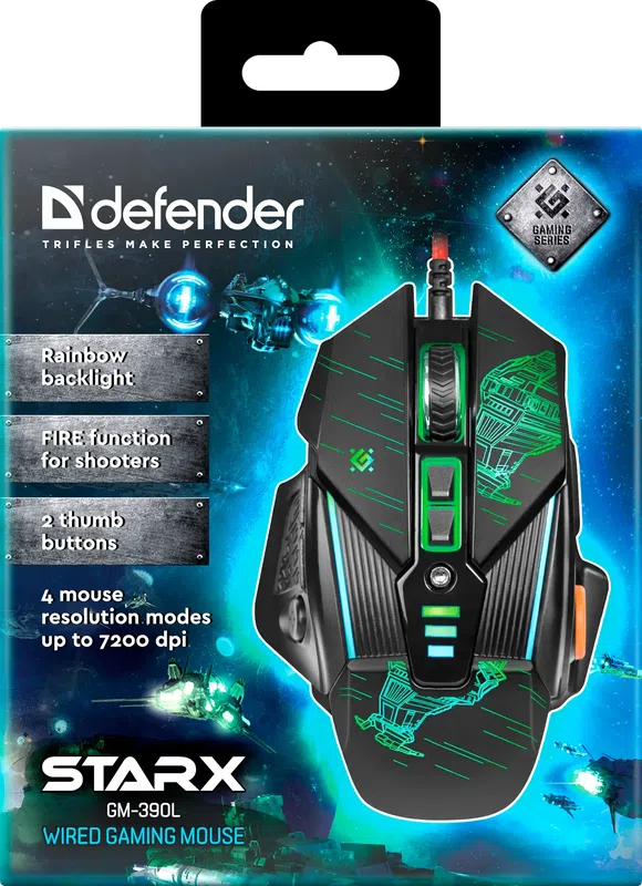 Defender - Juhtmega mänguhiir sTarx GM-390L