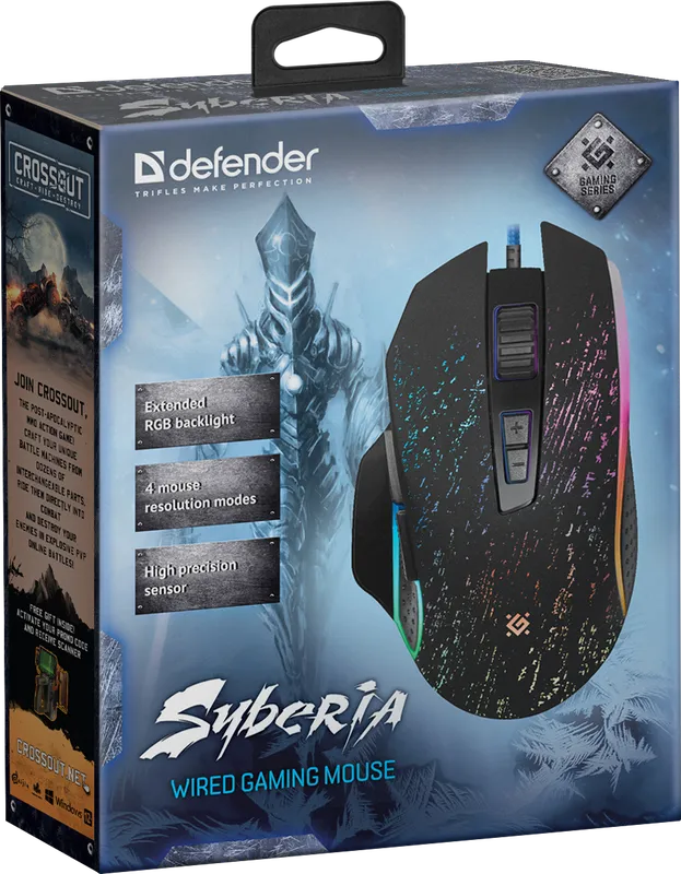 Defender - Juhtmega mänguhiir Syberia GM-680L