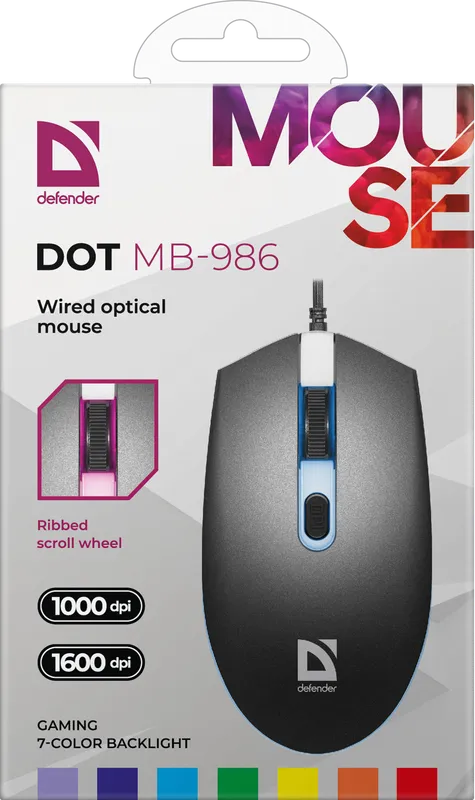 Defender - Juhtmega optiline hiir Dot MB-986