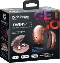 Defender - Juhtmeta stereopeakomplekt Twins 910