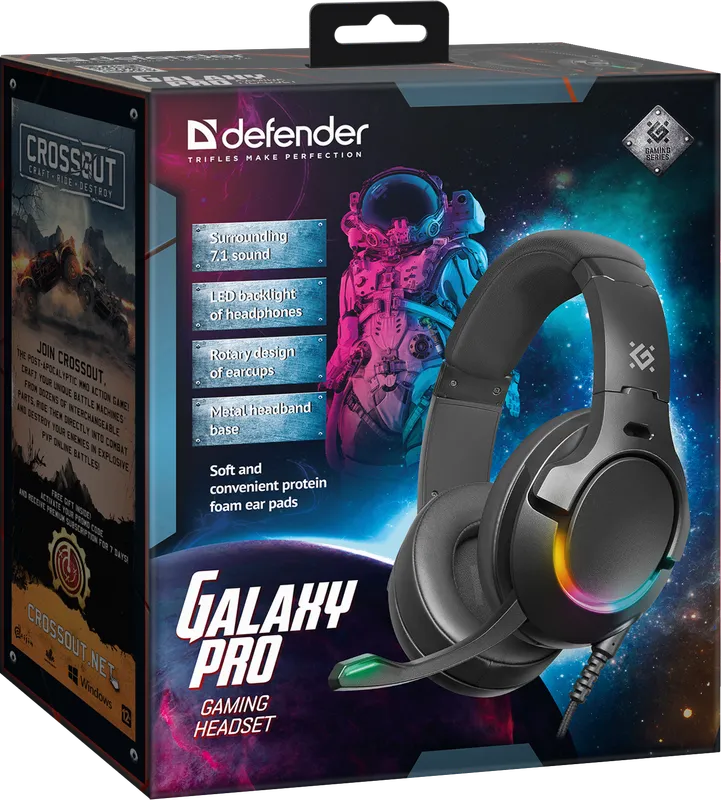 Defender - Mängupeakomplekt Galaxy Pro