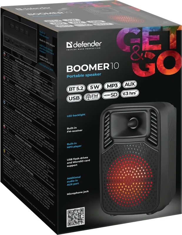 Defender - Kaasaskantav kõlar Boomer 10