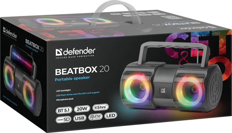Defender - Kaasaskantav kõlar Beatbox 20