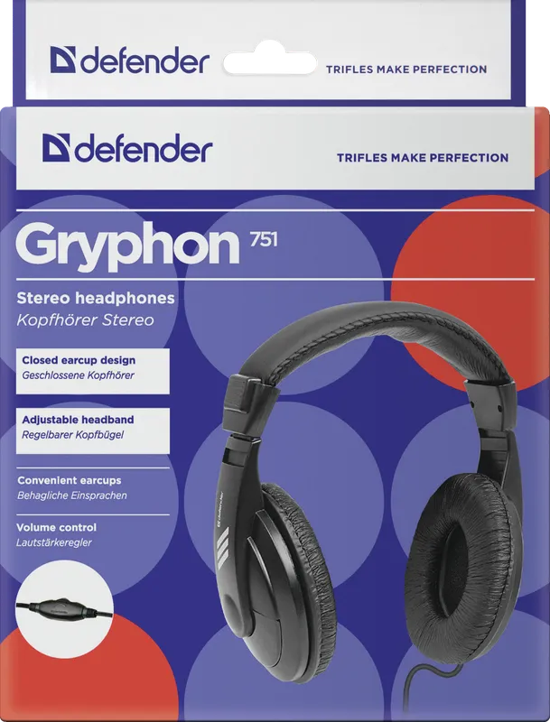 Defender - Stereo kõrvaklapid Gryphon 751