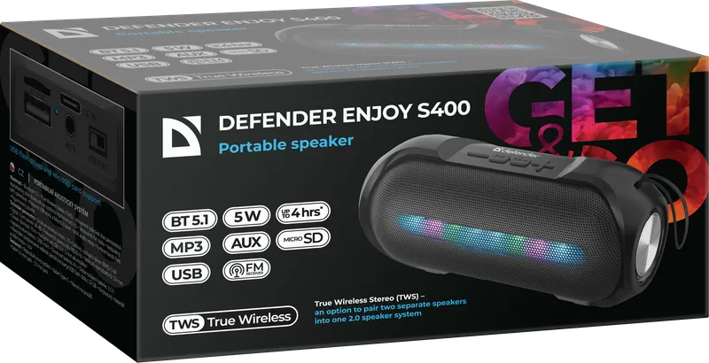 Defender - Kaasaskantav kõlar Enjoy S400