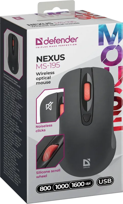Defender - Juhtmeta optiline hiir Nexus MS-195