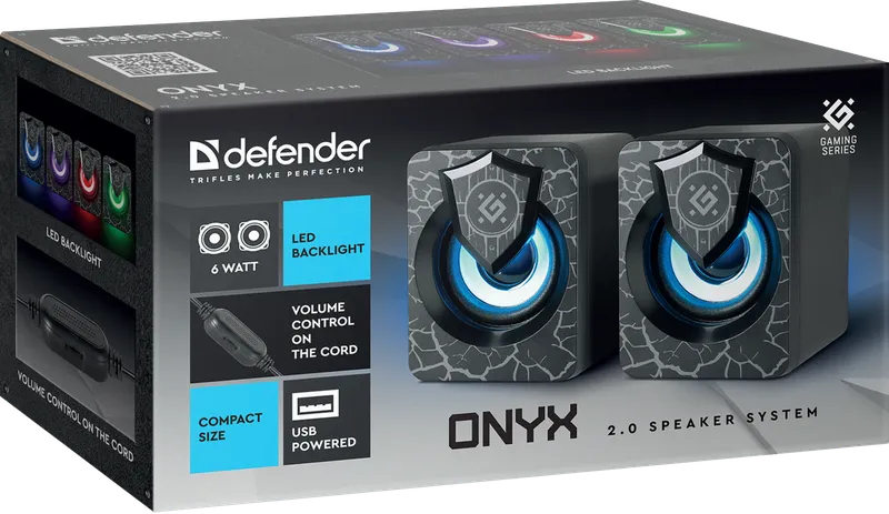 Defender - 2.0 kõlarisüsteem Onyx