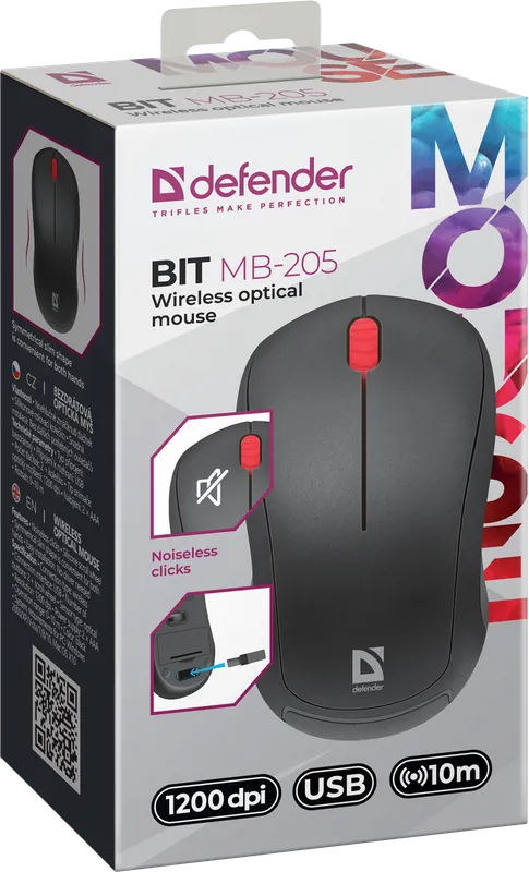 Defender - Juhtmeta optiline hiir Bit MB-205