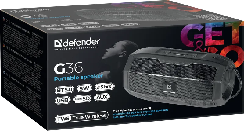 Defender - Kaasaskantav kõlar G36