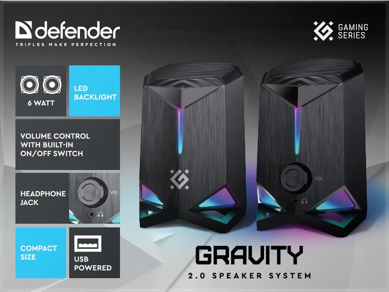 Defender - 2.0 kõlarisüsteem Gravity