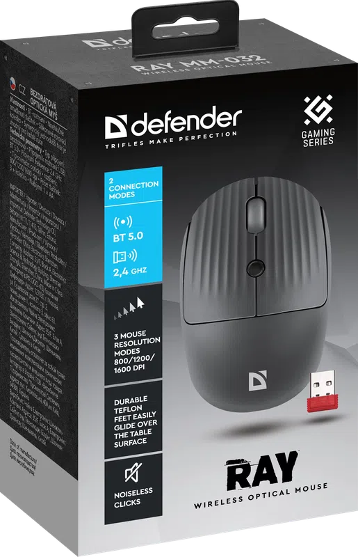 Defender - Juhtmeta optiline hiir Ray MM-032