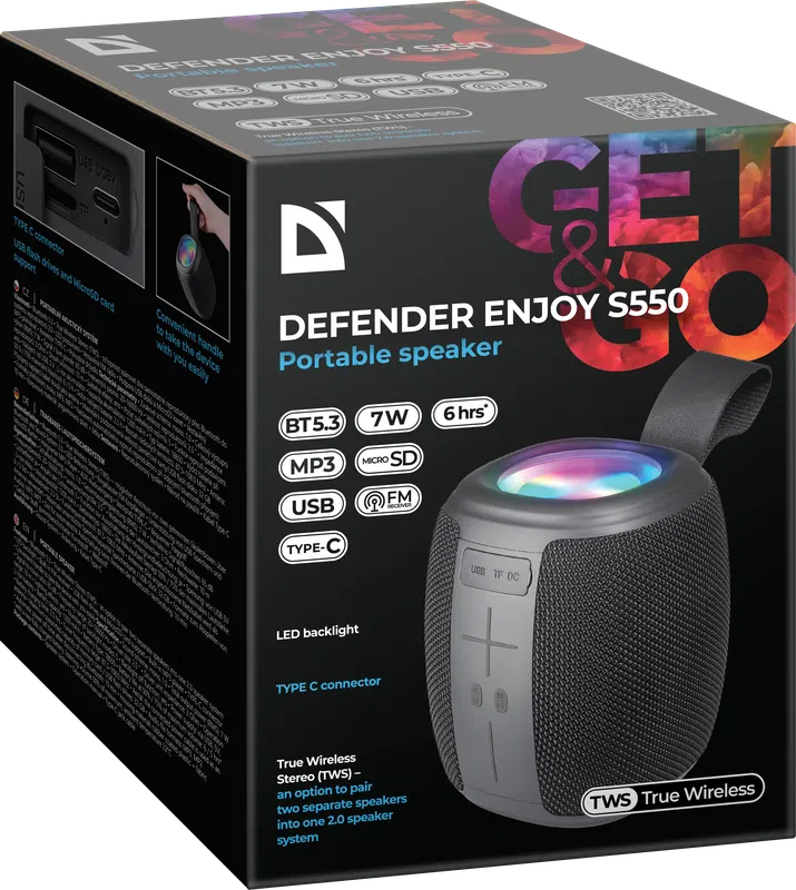 Defender - Kaasaskantav kõlar Enjoy S550