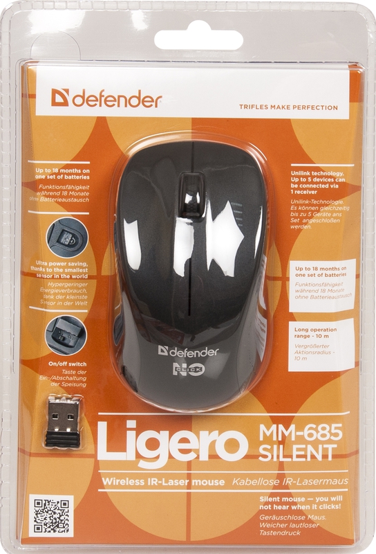 Defender - Juhtmeta IR-laserhiir Ligero MM-685