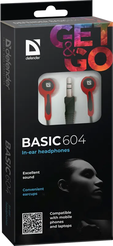Defender - Kõrvasisesed kõrvaklapid Basic 604