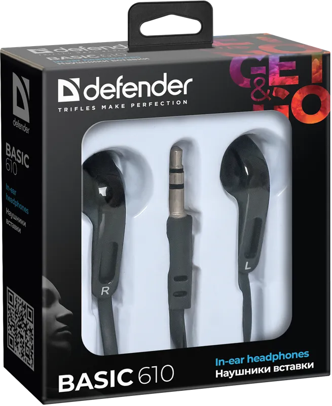Defender - Kõrvasisesed kõrvaklapid Basic 610