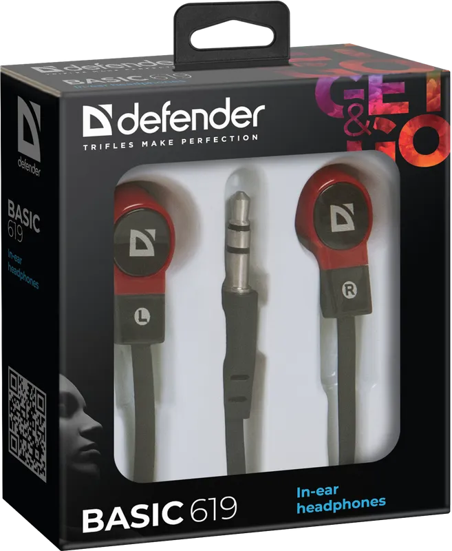 Defender - Kõrvasisesed kõrvaklapid Basic 619