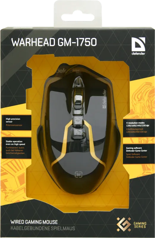 Defender - Juhtmega mänguhiir Warhead GM-1750