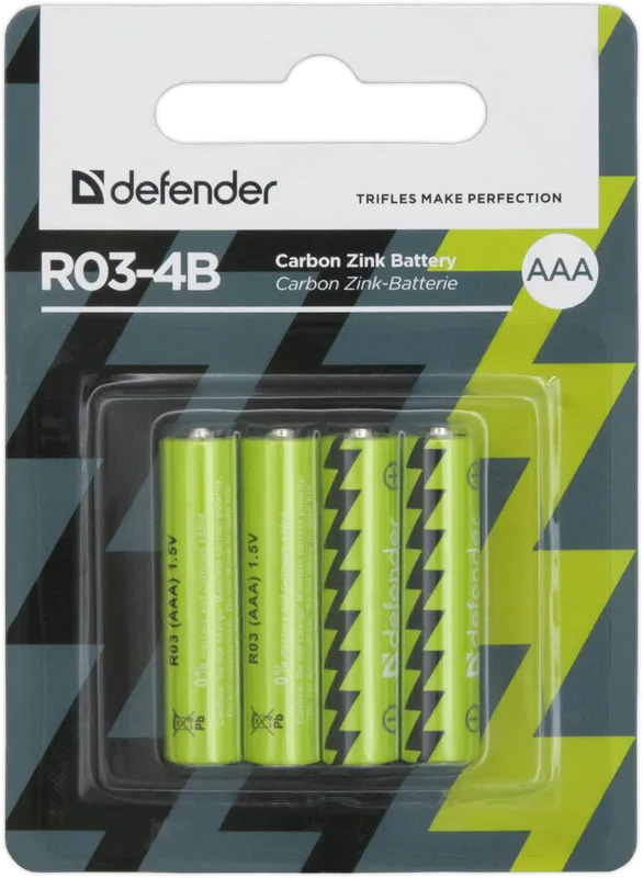 Defender - Tsink-süsinik aku R03-4B