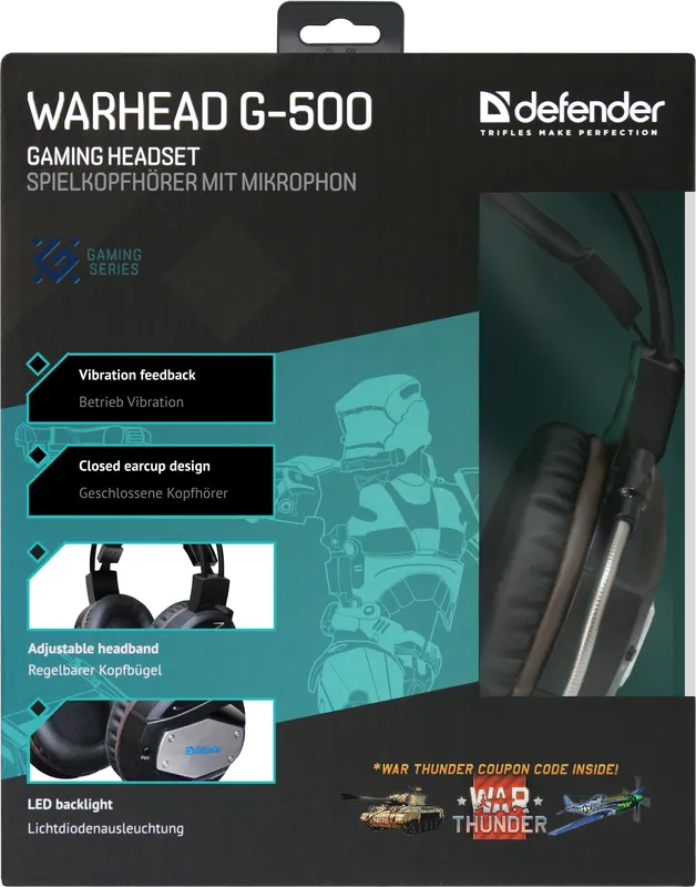 Defender - Mängupeakomplekt Warhead G-500