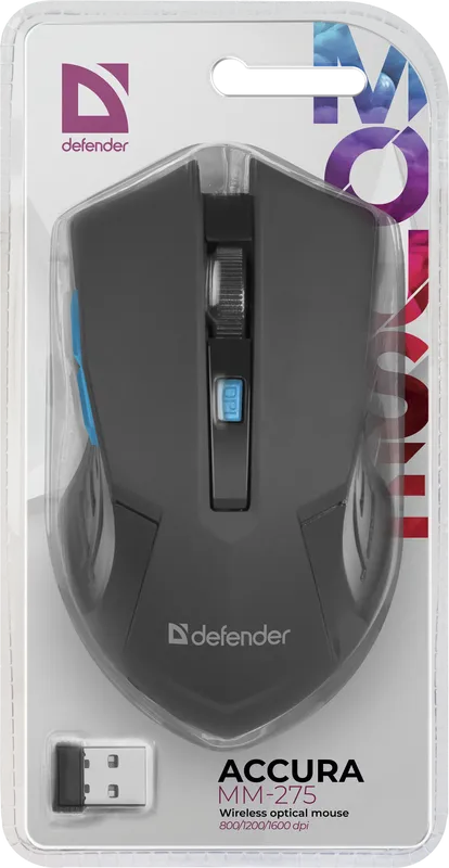 Defender - Juhtmeta optiline hiir Accura MM-275