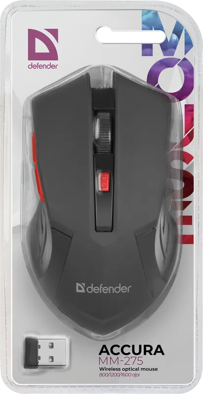 Defender - Juhtmeta optiline hiir Accura MM-275