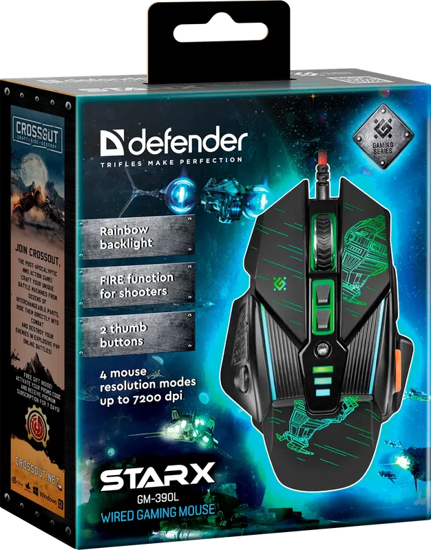 Defender - Juhtmega mänguhiir sTarx GM-390L
