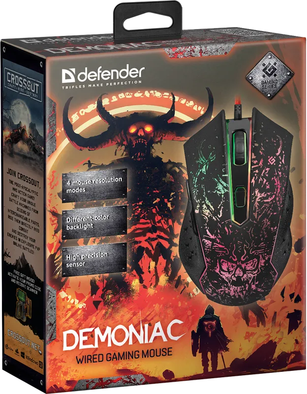 Defender - Juhtmega mänguhiir Demoniac GM-540L