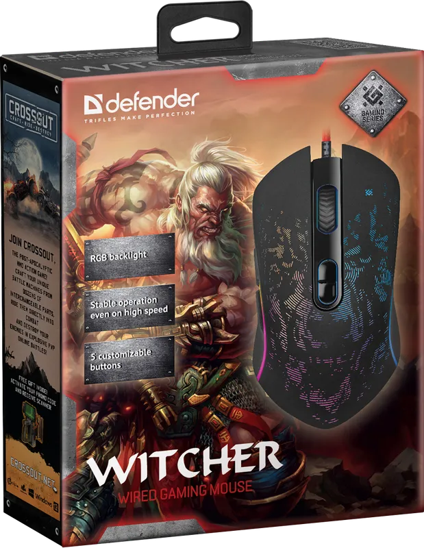 Defender - Juhtmega mänguhiir Witcher GM-990