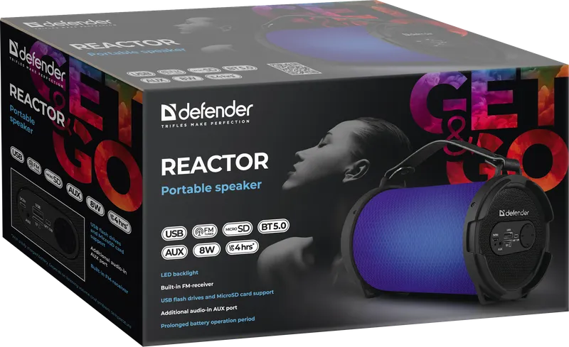 Defender - Kaasaskantav kõlar Reactor