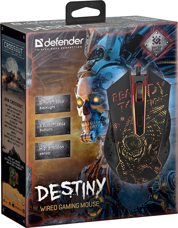 Defender - Juhtmega mänguhiir Destiny GM-918