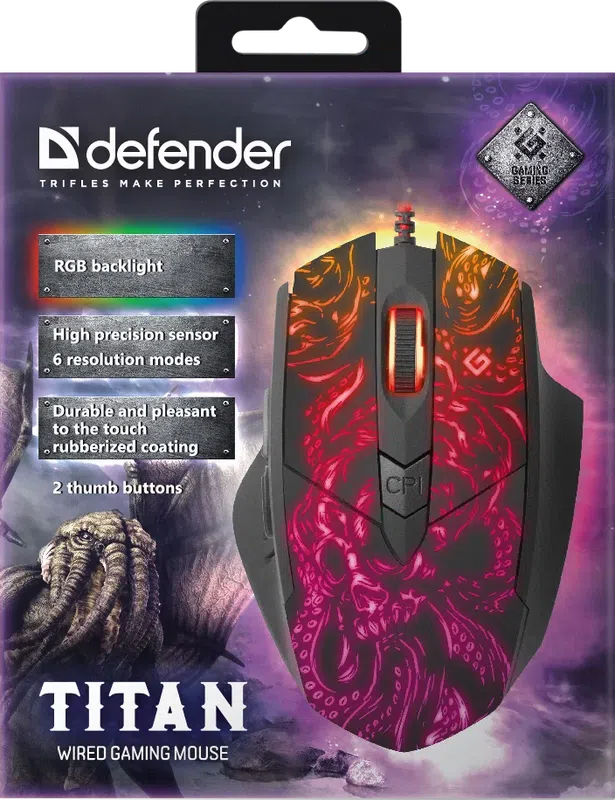 Defender - Juhtmega mänguhiir Titan GM-650L