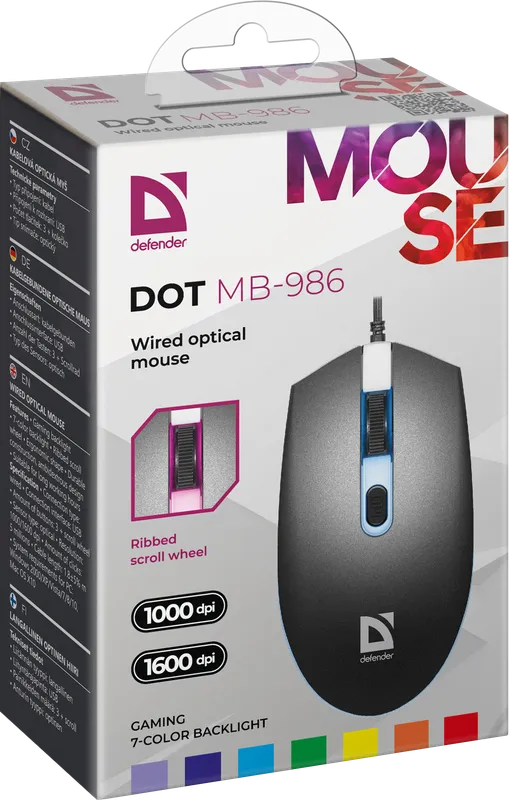 Defender - Juhtmega optiline hiir Dot MB-986