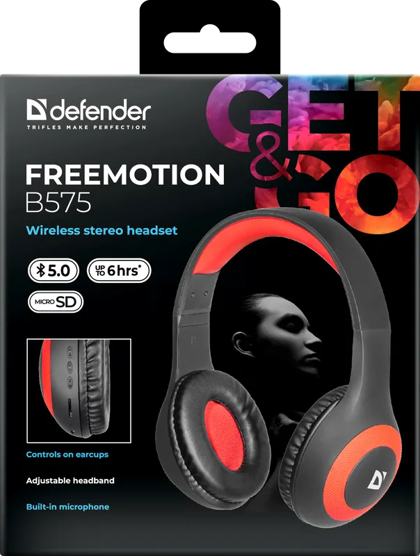 Defender - Juhtmeta stereopeakomplekt FreeMotion B575