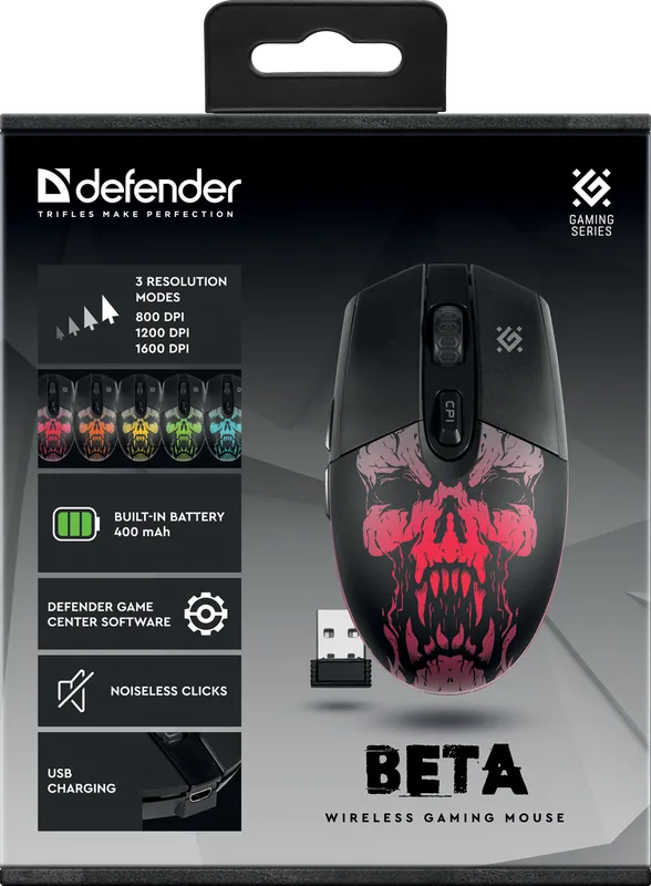 Defender - Juhtmeta mänguhiir Beta GM-707L