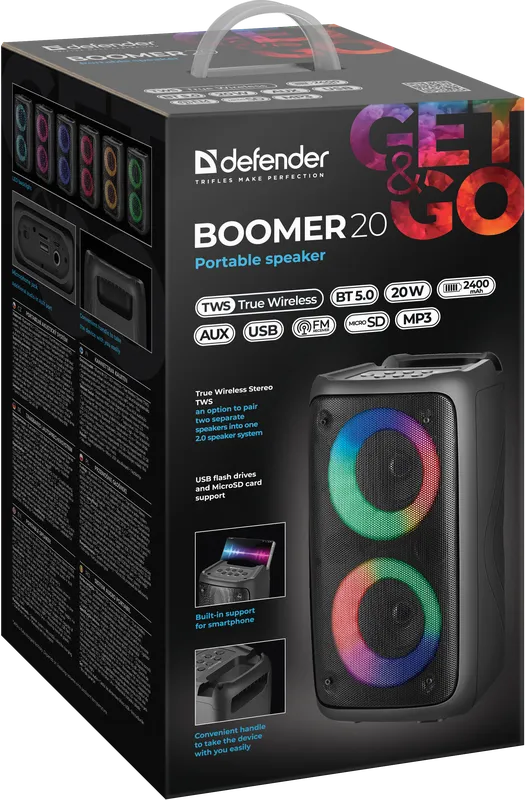 Defender - Kaasaskantav kõlar Boomer 20
