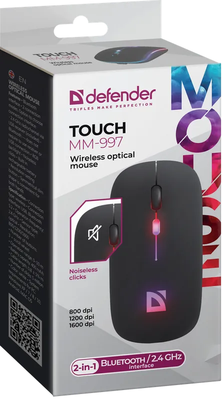 Defender - Juhtmeta optiline hiir Touch MM-997