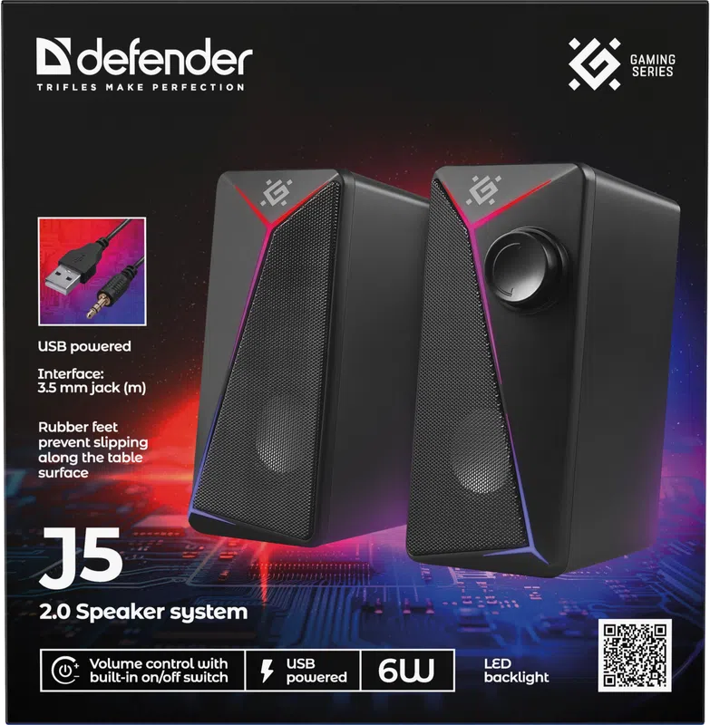 Defender - Akustikaline 2.0 süsteem J5